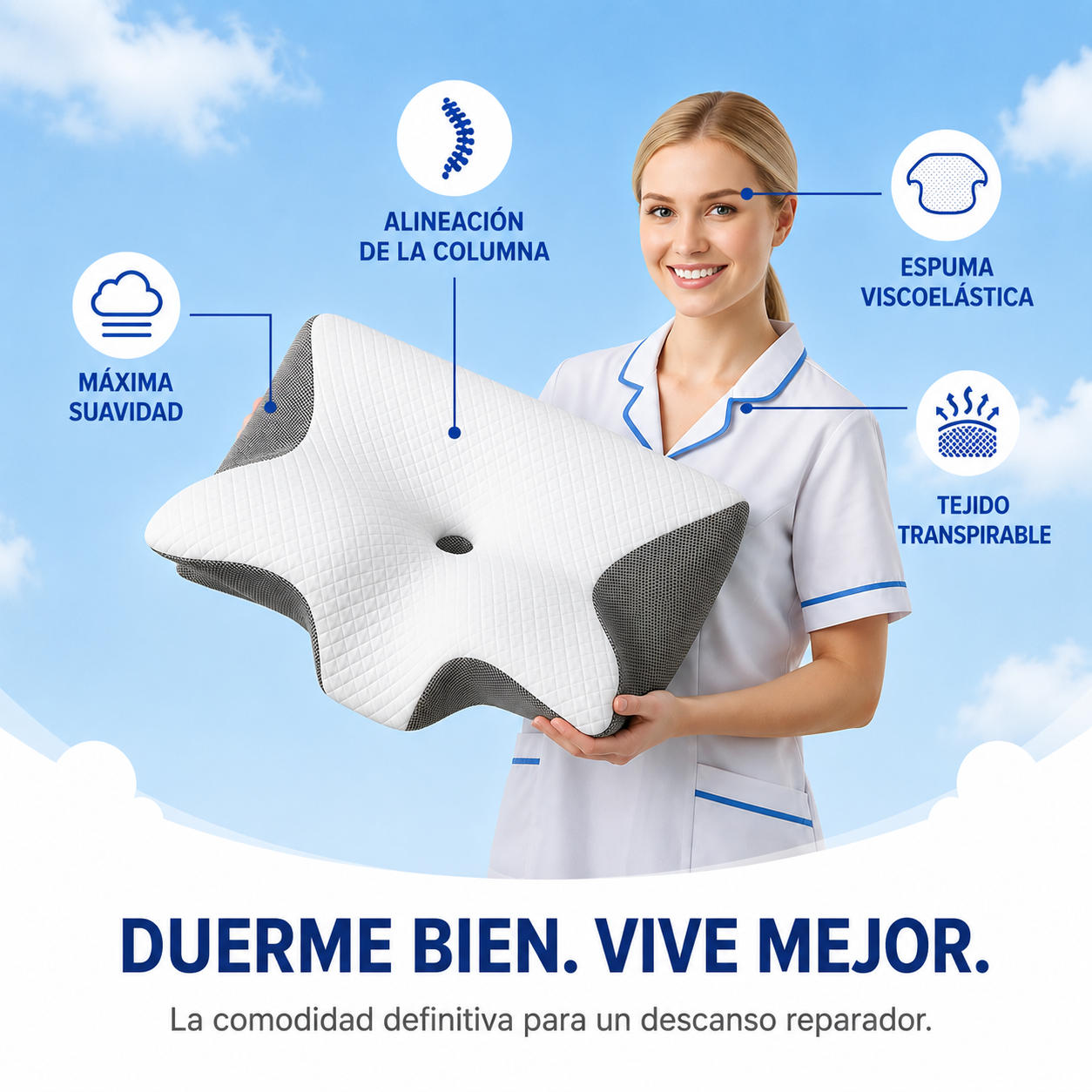 Drelax™ | Almohada Cervical Ergonómica