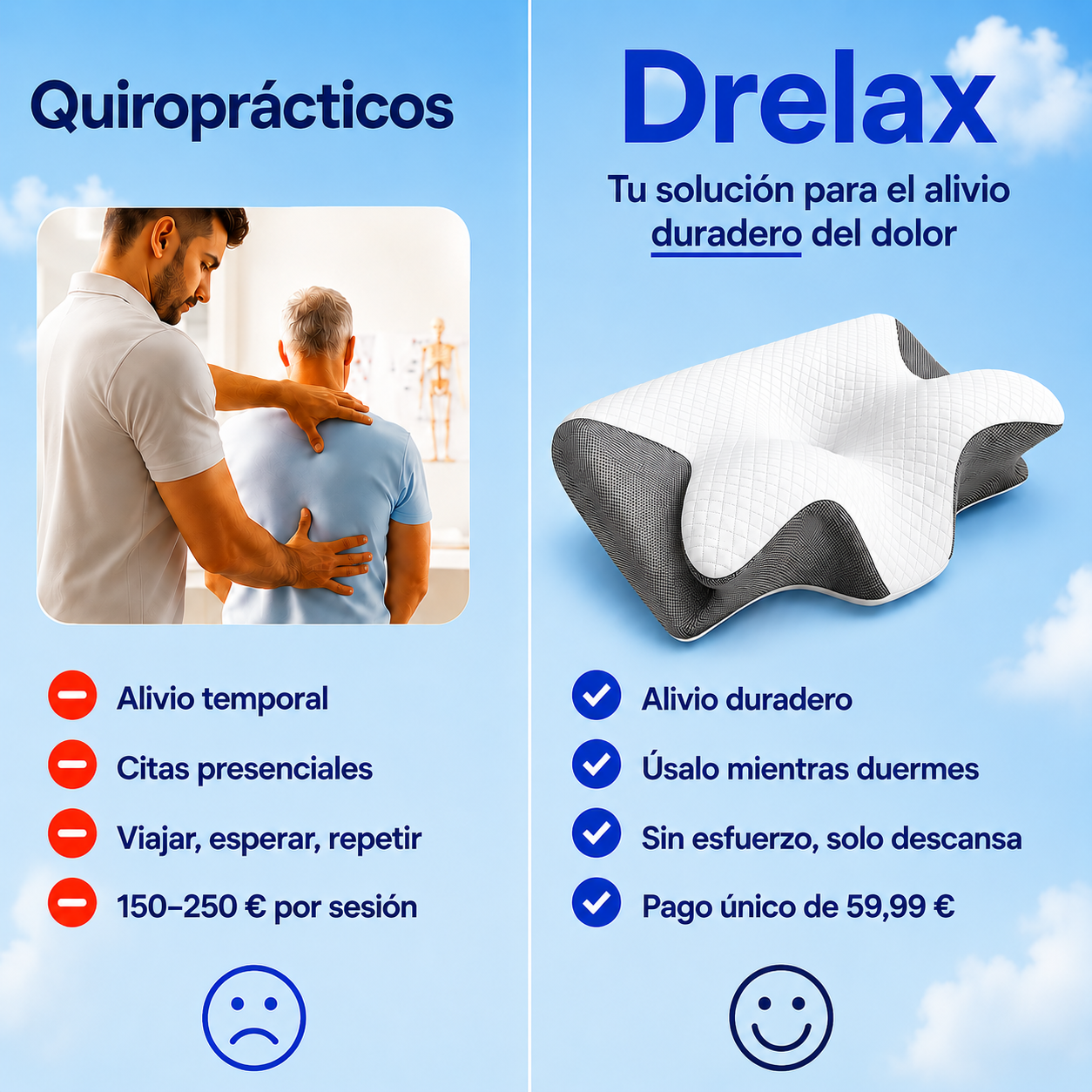 Drelax™ | Almohada Cervical Ergonómica
